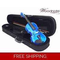 Woodnote VB-320 Solidwood 1/2 or 1/4 Blue Violin fiddle